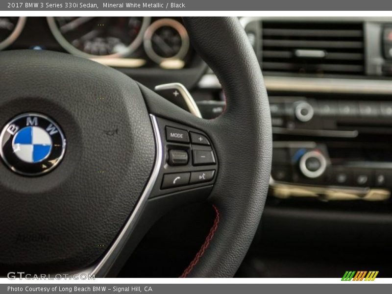 Mineral White Metallic / Black 2017 BMW 3 Series 330i Sedan