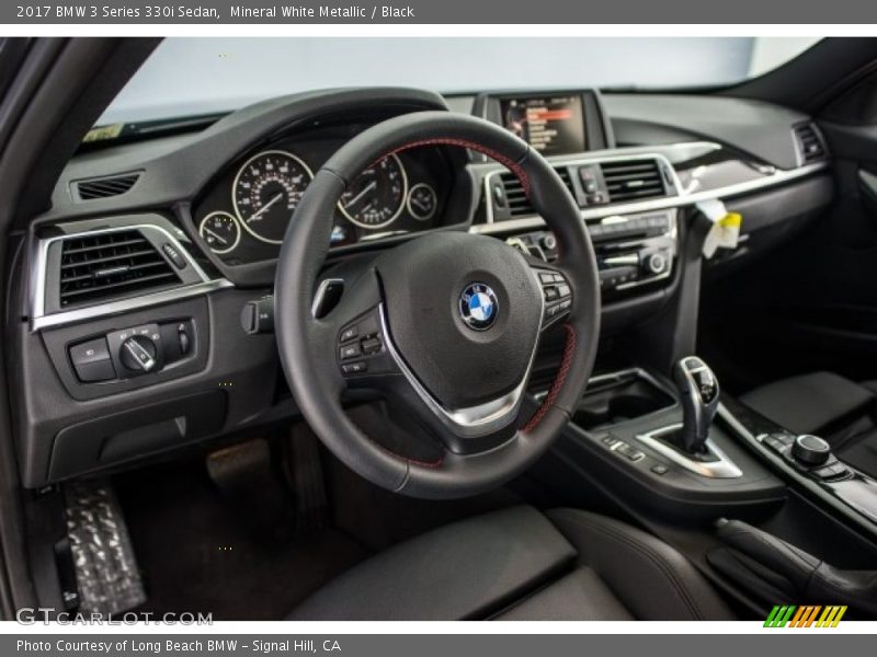 Mineral White Metallic / Black 2017 BMW 3 Series 330i Sedan