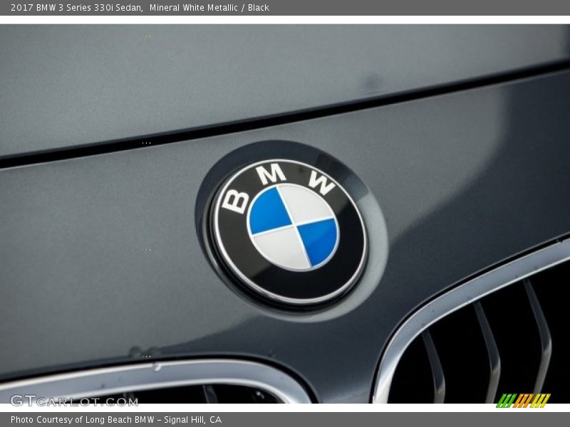 Mineral White Metallic / Black 2017 BMW 3 Series 330i Sedan