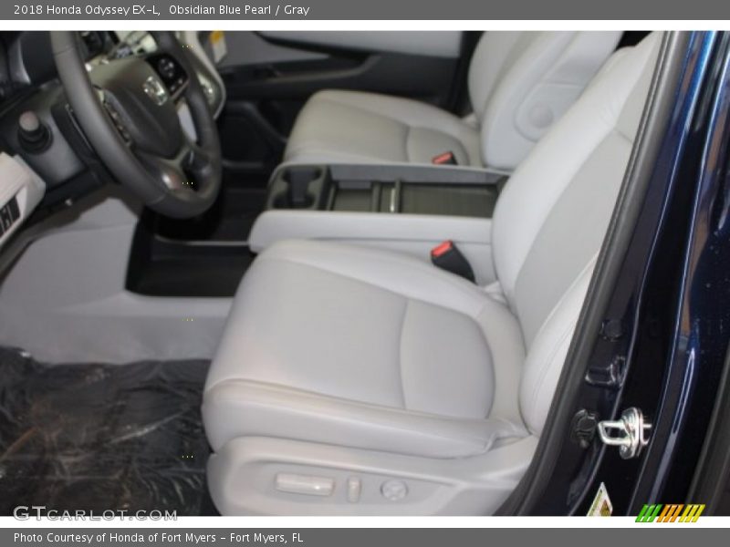 Obsidian Blue Pearl / Gray 2018 Honda Odyssey EX-L