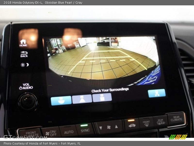 Obsidian Blue Pearl / Gray 2018 Honda Odyssey EX-L