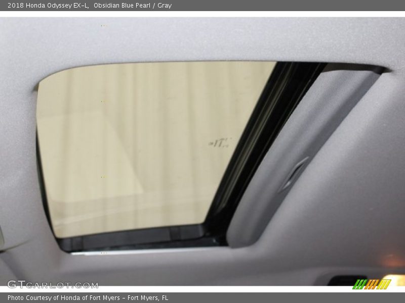 Obsidian Blue Pearl / Gray 2018 Honda Odyssey EX-L