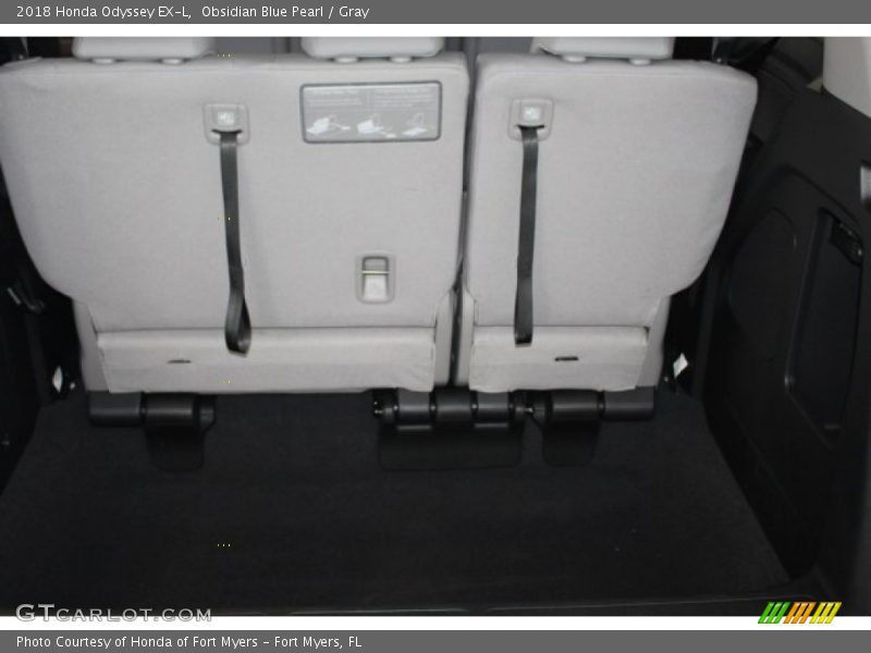 Obsidian Blue Pearl / Gray 2018 Honda Odyssey EX-L