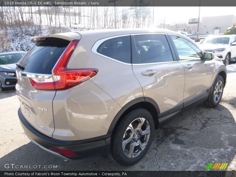 Sandstorm Metallic / Ivory 2018 Honda CR-V EX AWD