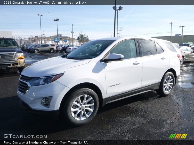 Summit White / Jet Black 2018 Chevrolet Equinox LT AWD