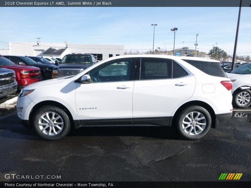 Summit White / Jet Black 2018 Chevrolet Equinox LT AWD