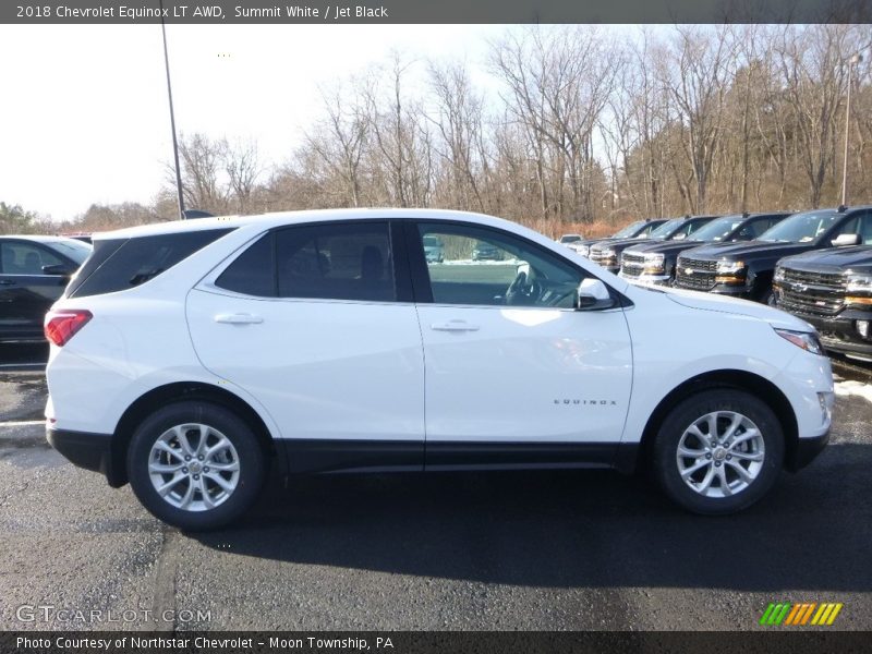 Summit White / Jet Black 2018 Chevrolet Equinox LT AWD