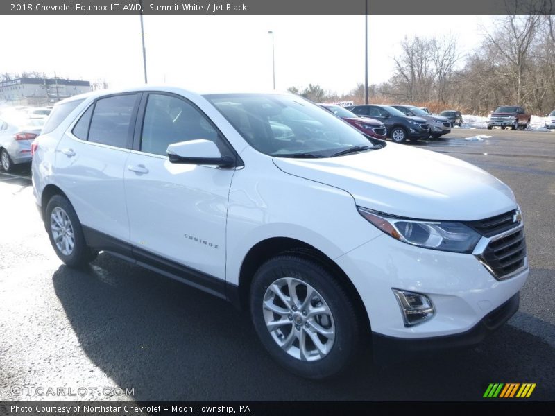 Summit White / Jet Black 2018 Chevrolet Equinox LT AWD