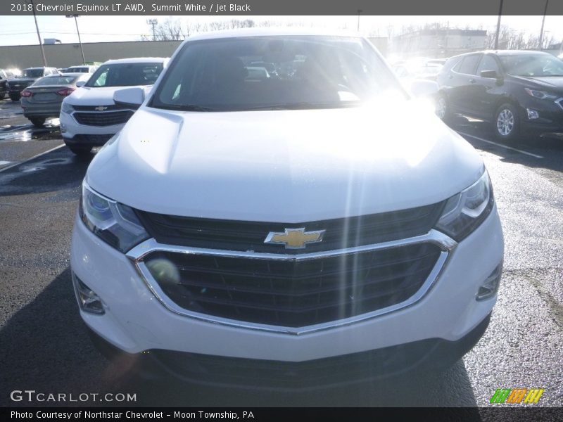 Summit White / Jet Black 2018 Chevrolet Equinox LT AWD