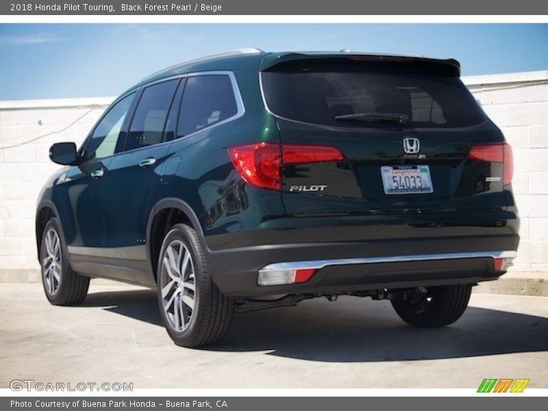 Black Forest Pearl / Beige 2018 Honda Pilot Touring