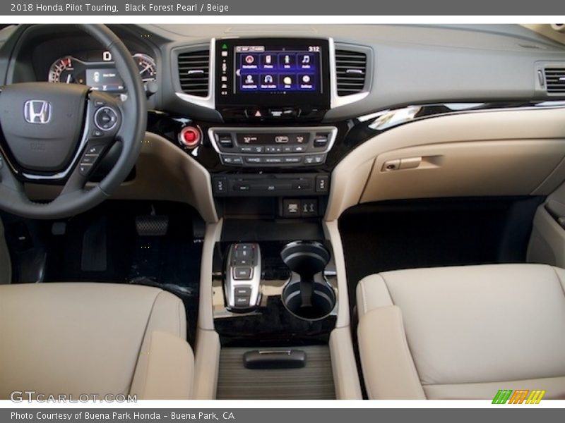 Black Forest Pearl / Beige 2018 Honda Pilot Touring