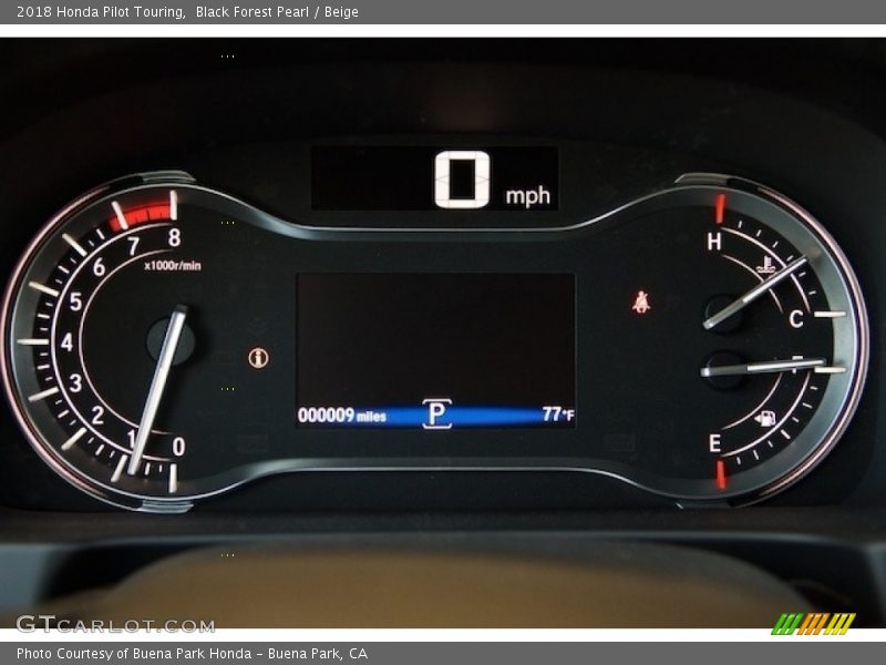 Black Forest Pearl / Beige 2018 Honda Pilot Touring