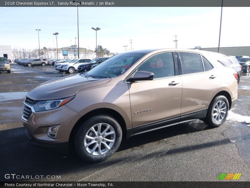 Sandy Ridge Metallic / Jet Black 2018 Chevrolet Equinox LT