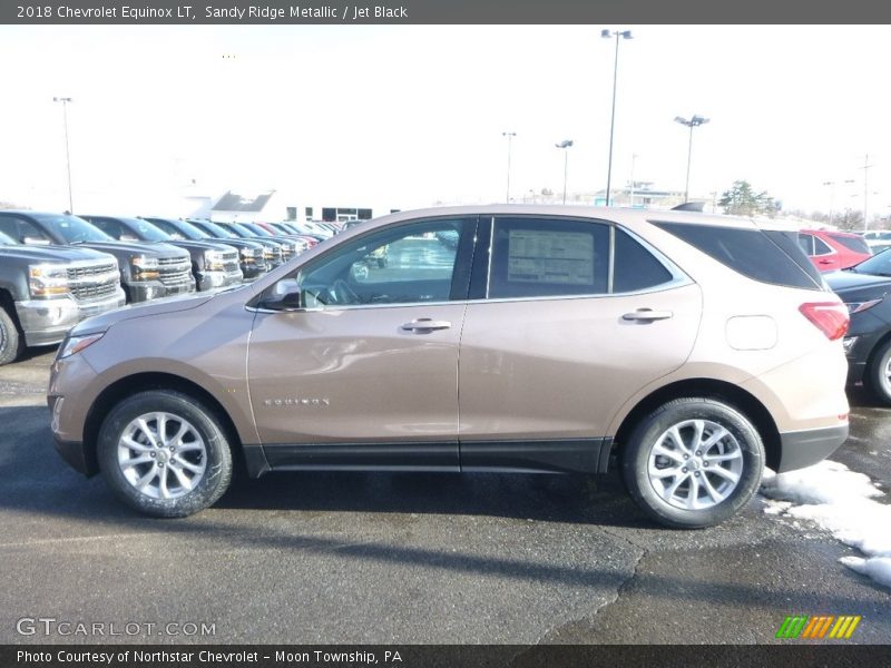 Sandy Ridge Metallic / Jet Black 2018 Chevrolet Equinox LT