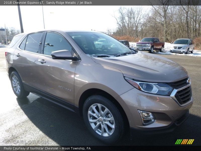 Sandy Ridge Metallic / Jet Black 2018 Chevrolet Equinox LT
