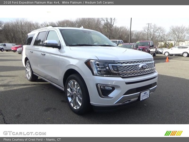 White Platinum / Medium Soft Ceramic 2018 Ford Expedition Platinum Max 4x4