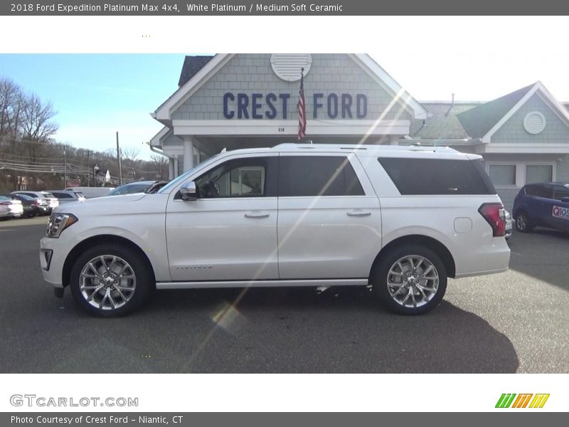 White Platinum / Medium Soft Ceramic 2018 Ford Expedition Platinum Max 4x4