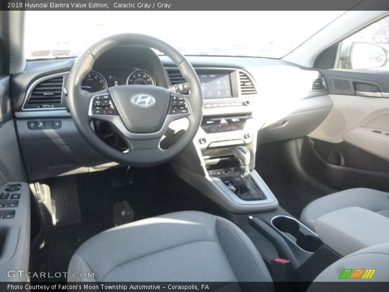 Galactic Gray / Gray 2018 Hyundai Elantra Value Edition