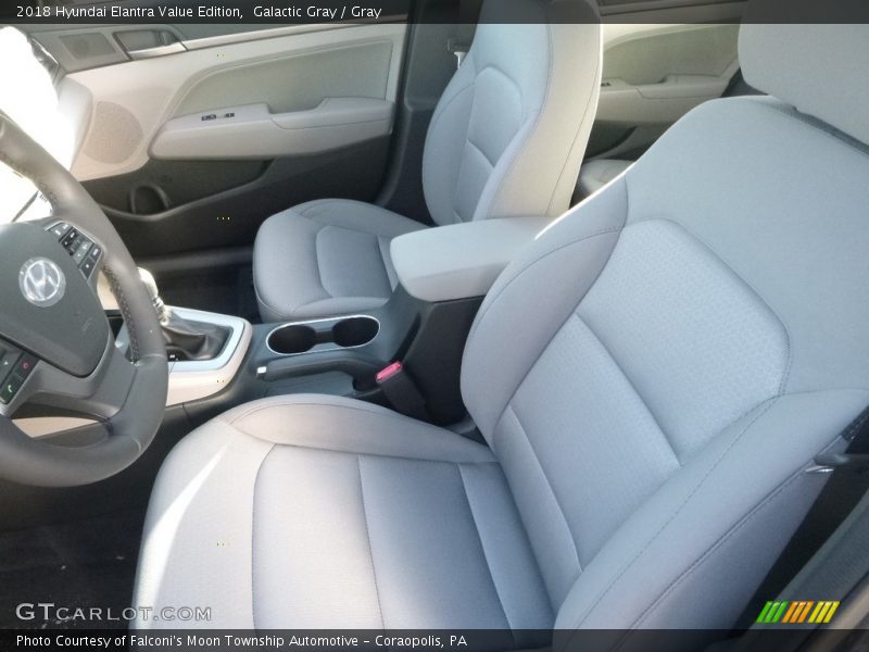 Galactic Gray / Gray 2018 Hyundai Elantra Value Edition