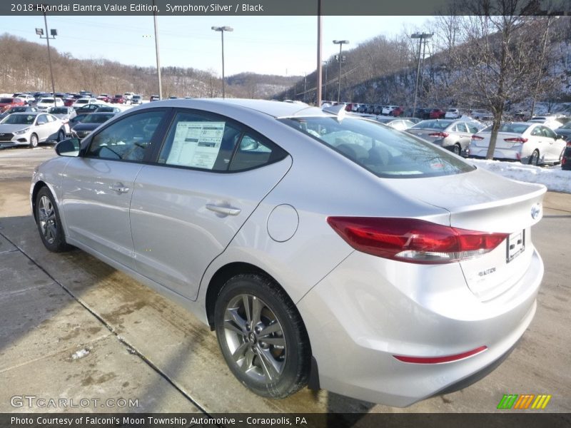 Symphony Silver / Black 2018 Hyundai Elantra Value Edition