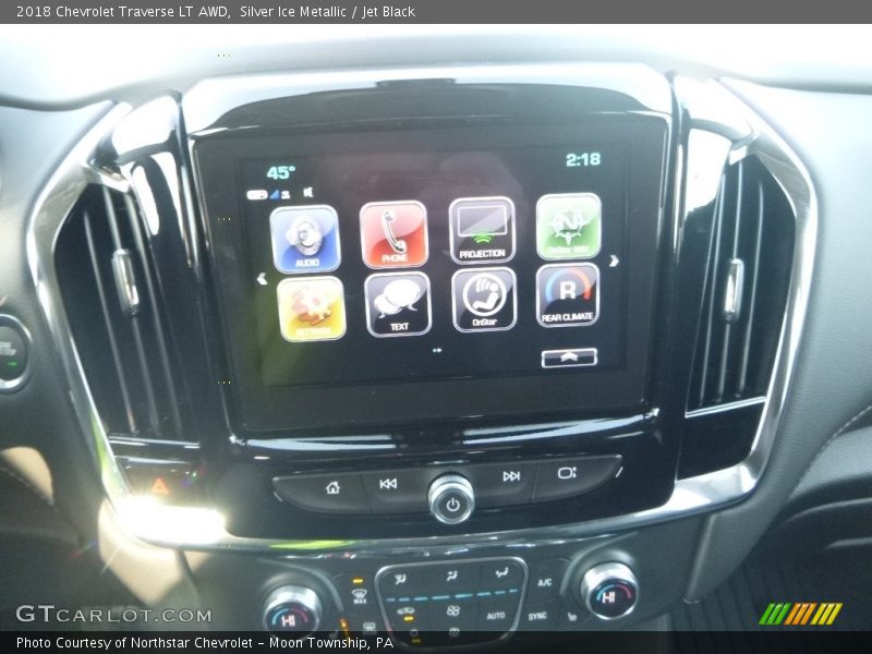 Silver Ice Metallic / Jet Black 2018 Chevrolet Traverse LT AWD