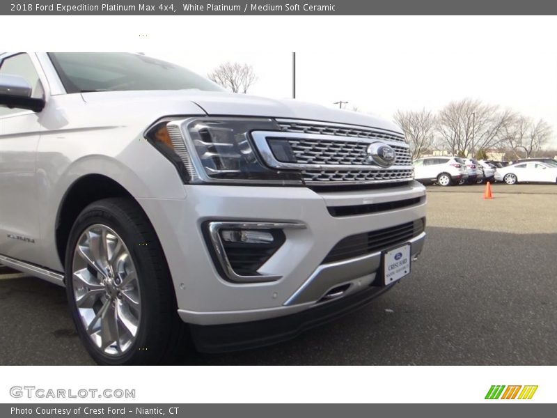 White Platinum / Medium Soft Ceramic 2018 Ford Expedition Platinum Max 4x4