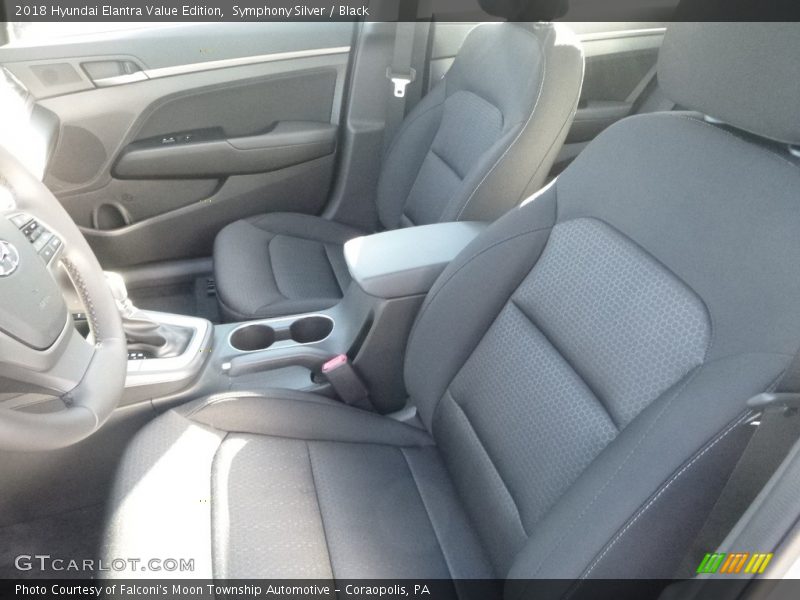 Symphony Silver / Black 2018 Hyundai Elantra Value Edition