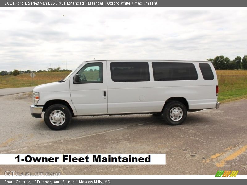 Oxford White / Medium Flint 2011 Ford E Series Van E350 XLT Extended Passenger