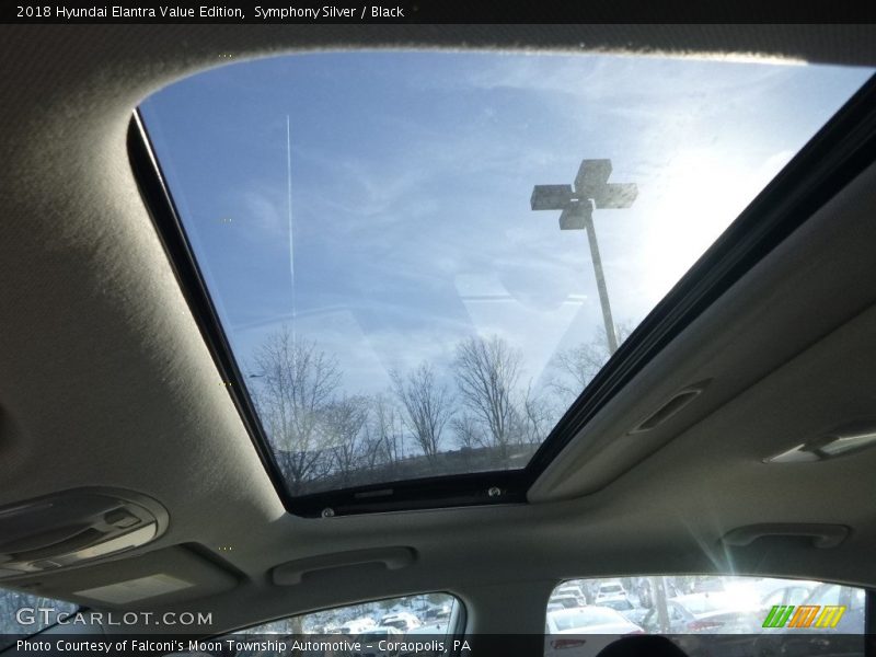 Symphony Silver / Black 2018 Hyundai Elantra Value Edition