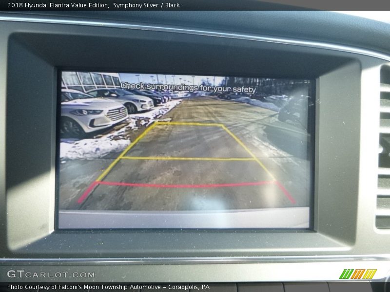 Symphony Silver / Black 2018 Hyundai Elantra Value Edition
