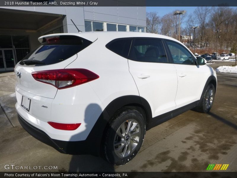Dazzling White / Gray 2018 Hyundai Tucson SE AWD