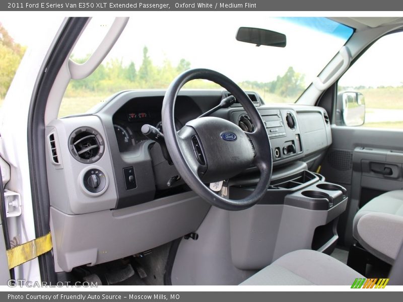 Oxford White / Medium Flint 2011 Ford E Series Van E350 XLT Extended Passenger