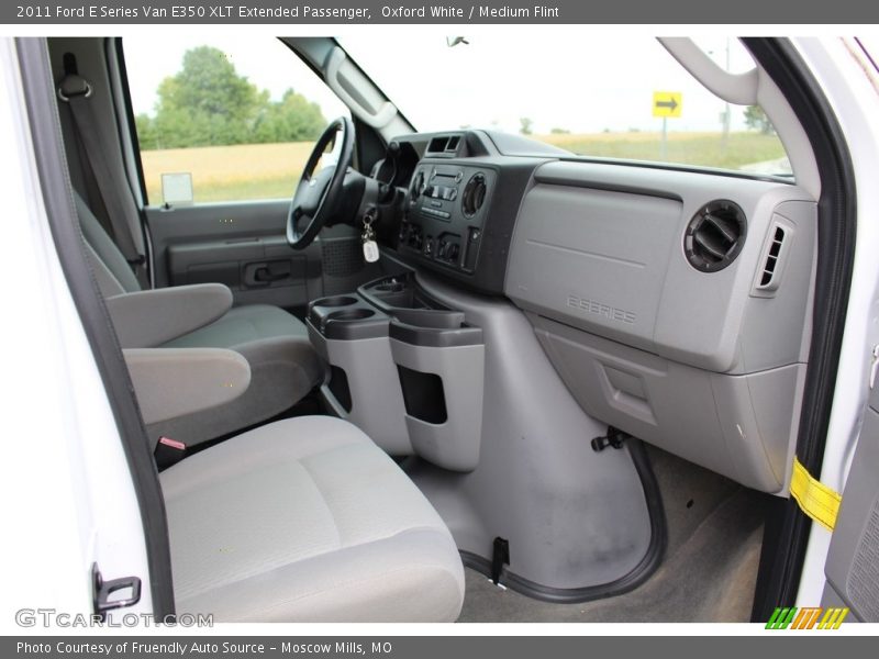 Oxford White / Medium Flint 2011 Ford E Series Van E350 XLT Extended Passenger