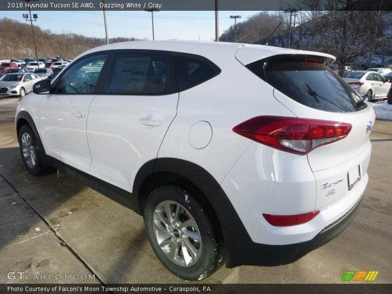 Dazzling White / Gray 2018 Hyundai Tucson SE AWD
