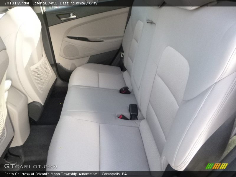 Dazzling White / Gray 2018 Hyundai Tucson SE AWD