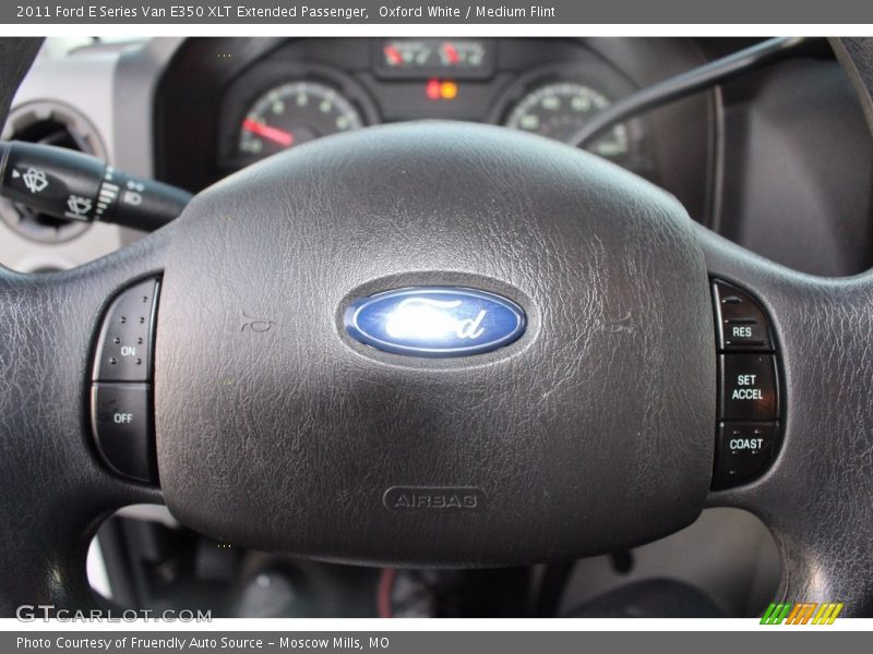 Oxford White / Medium Flint 2011 Ford E Series Van E350 XLT Extended Passenger