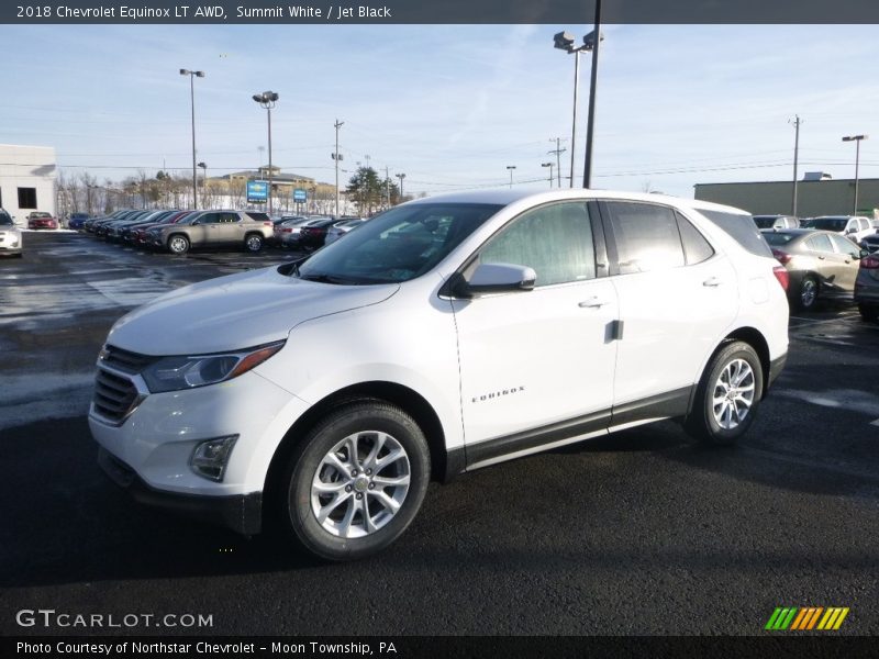 Summit White / Jet Black 2018 Chevrolet Equinox LT AWD