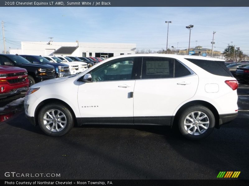 Summit White / Jet Black 2018 Chevrolet Equinox LT AWD