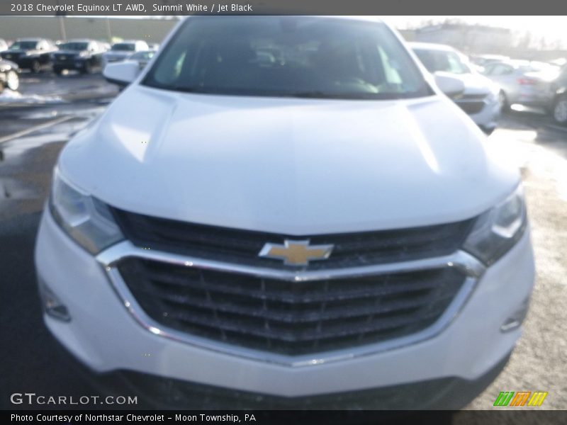 Summit White / Jet Black 2018 Chevrolet Equinox LT AWD