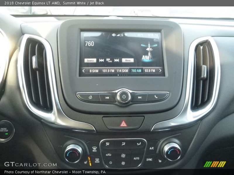 Summit White / Jet Black 2018 Chevrolet Equinox LT AWD