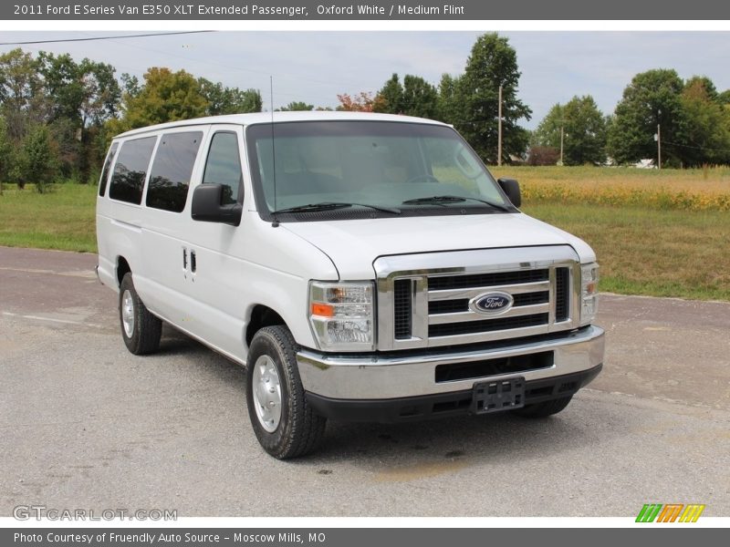 Oxford White / Medium Flint 2011 Ford E Series Van E350 XLT Extended Passenger