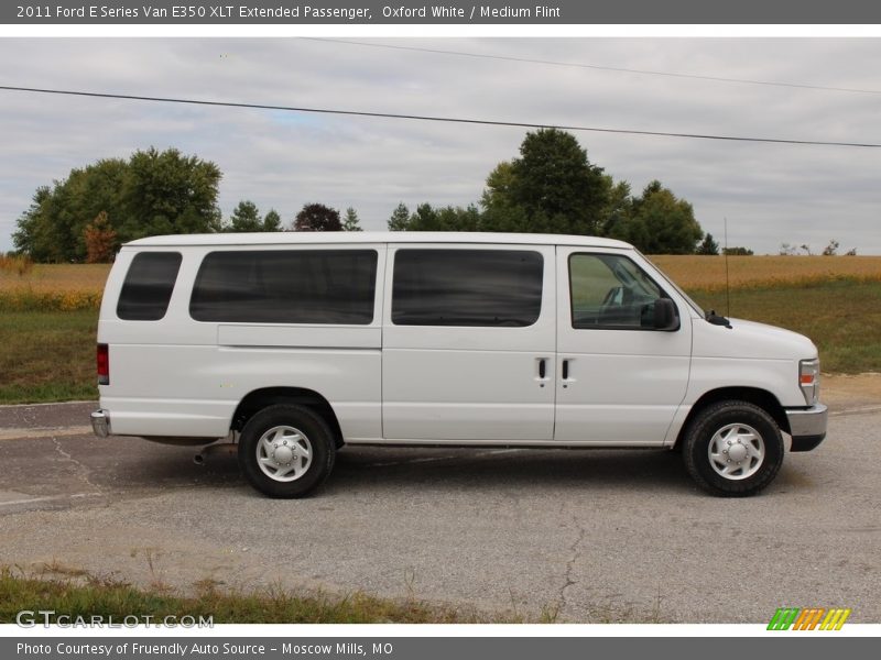 Oxford White / Medium Flint 2011 Ford E Series Van E350 XLT Extended Passenger