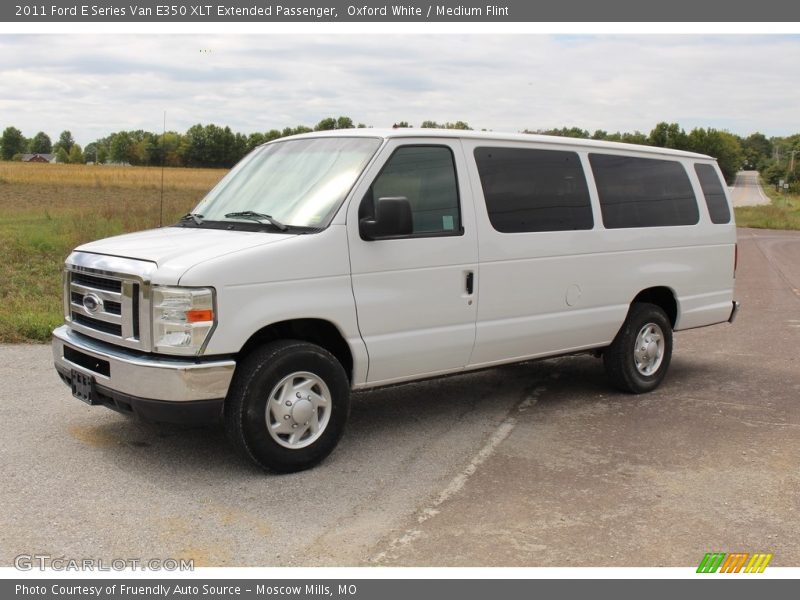 Oxford White / Medium Flint 2011 Ford E Series Van E350 XLT Extended Passenger