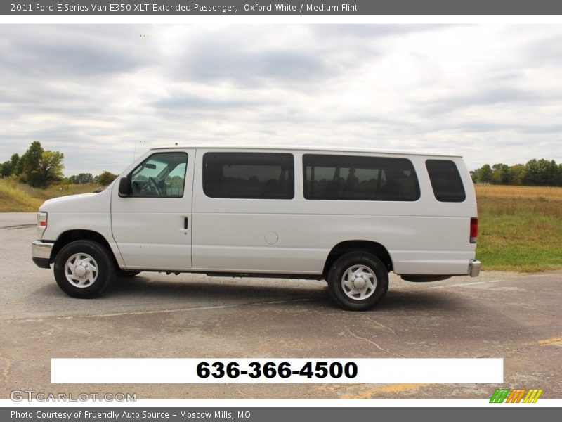 Oxford White / Medium Flint 2011 Ford E Series Van E350 XLT Extended Passenger