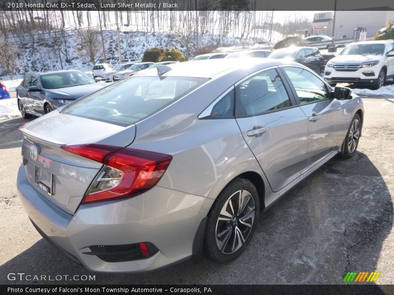 Lunar Silver Metallic / Black 2018 Honda Civic EX-T Sedan