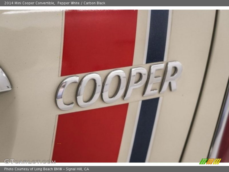 Pepper White / Carbon Black 2014 Mini Cooper Convertible