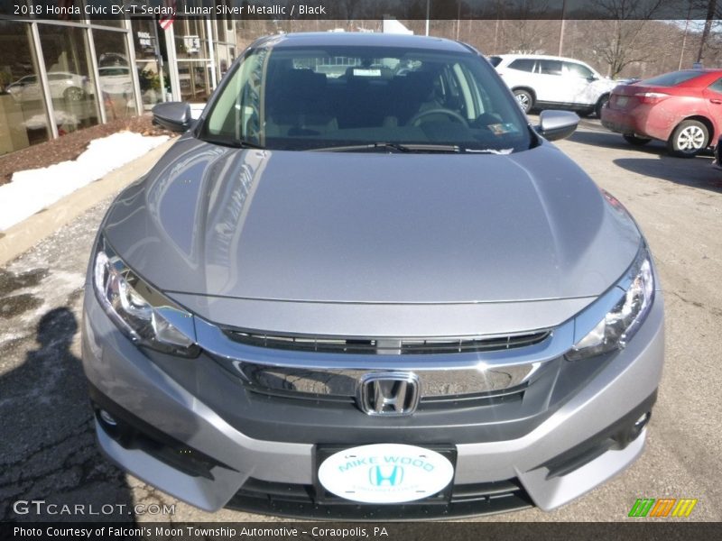 Lunar Silver Metallic / Black 2018 Honda Civic EX-T Sedan