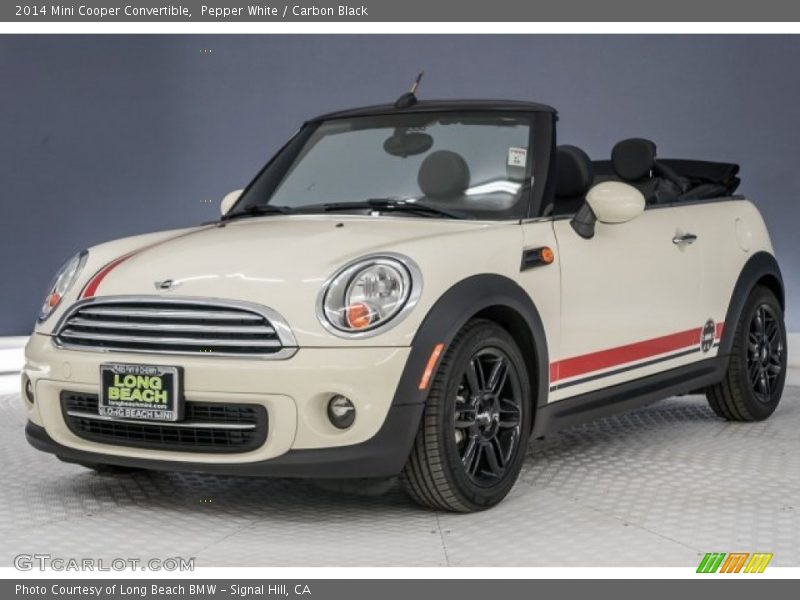 Pepper White / Carbon Black 2014 Mini Cooper Convertible