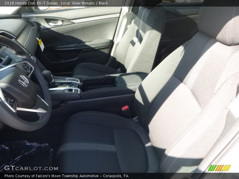 Lunar Silver Metallic / Black 2018 Honda Civic EX-T Sedan