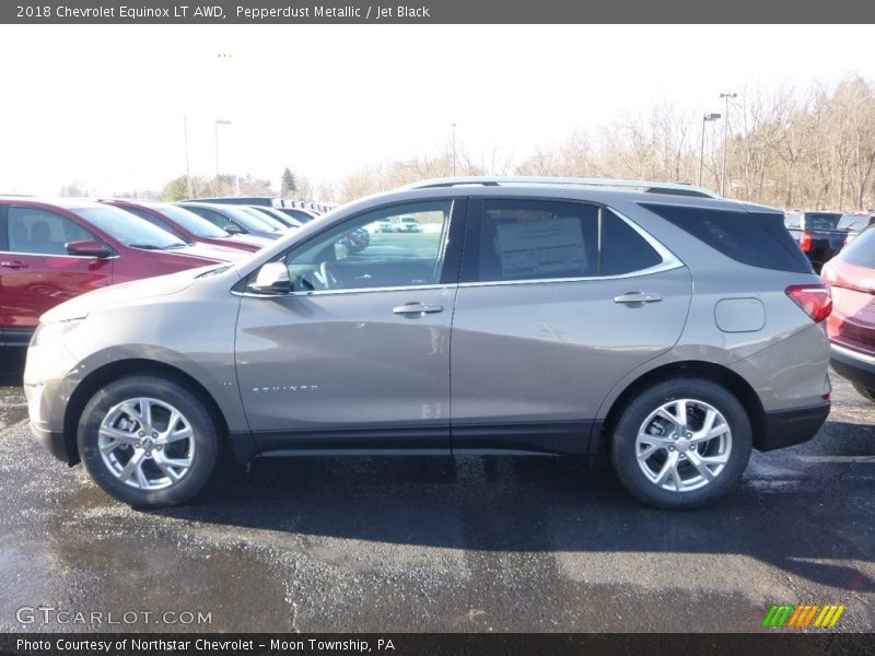 Pepperdust Metallic / Jet Black 2018 Chevrolet Equinox LT AWD